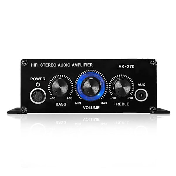 AK270 Small Mini 2-kanals stereo 12V power Förstärkare Ljudförstärkare