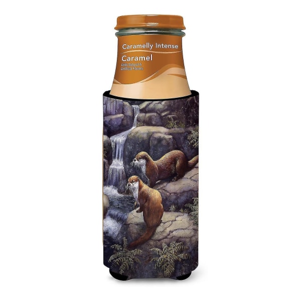 Otters by the Waterfall av Daphne Baxter Ultra Beverage Insulators för smala burkar