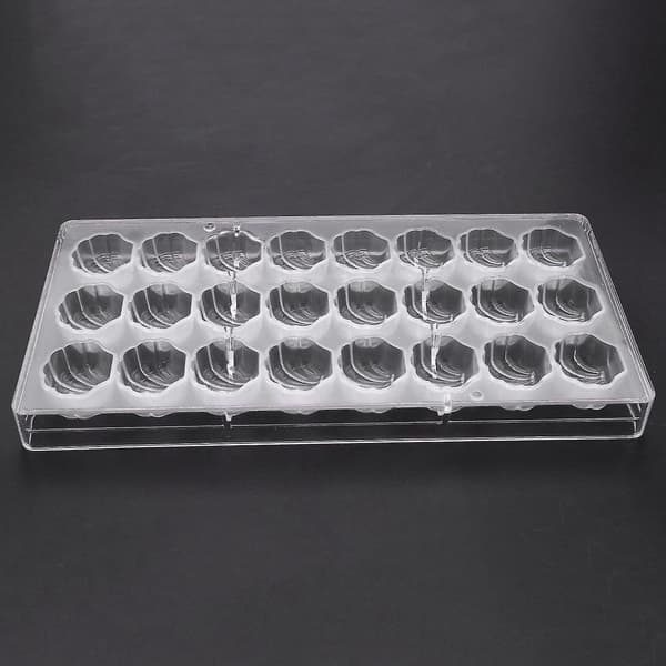 Skalform hård form 3D Sea Shell Polykarbonat Klar Ice Jelly Candy Mould