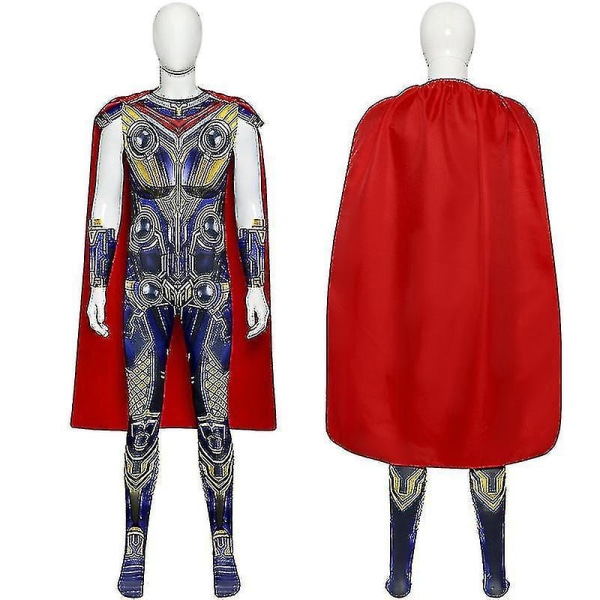 Thor Love and Thunder Barn Vuxen Dräkt Halloween Jumpsuit Outfit V