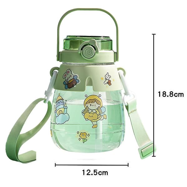 Vattenflaska Estetik Big Belly Belt Straw