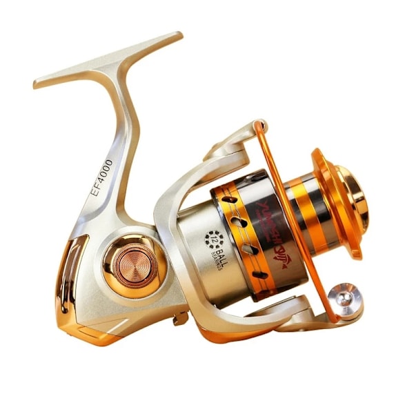 Gul 10BB spole aluminium spinnefiskehjul til front