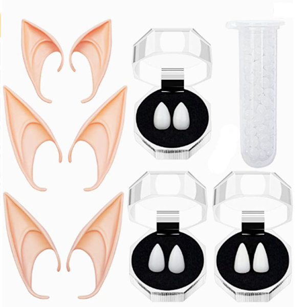 Elf Fairy Pixies Ears Carnival Cosplay Kostym Fancy Dress Rekvisita Accessoarer Betterlifefg Sunmostar