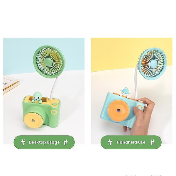 Multifunksjonell liten vifte med blyantspisser, bærbar minivifte