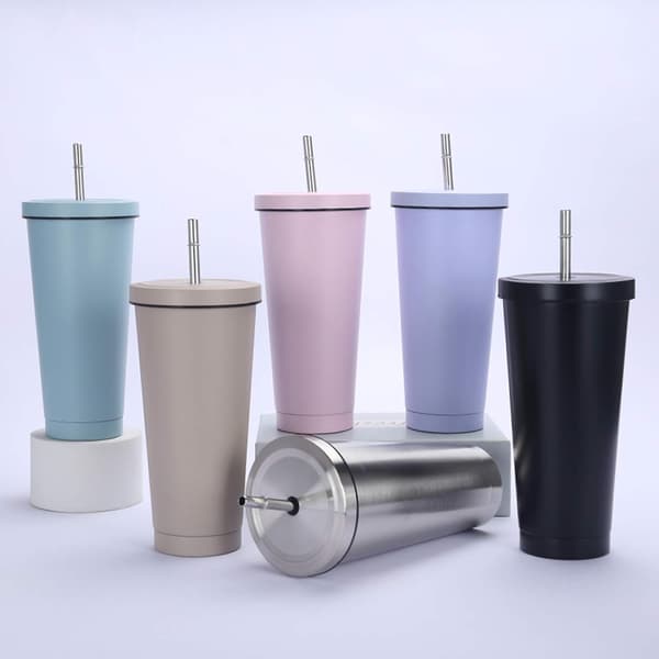 Reisekrus i rustfritt stål, 500 ml/17 oz termokrus i rustfritt stål