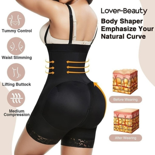 Postpartum colombiansk gördel med reducerande waist trainer 4XL Beige