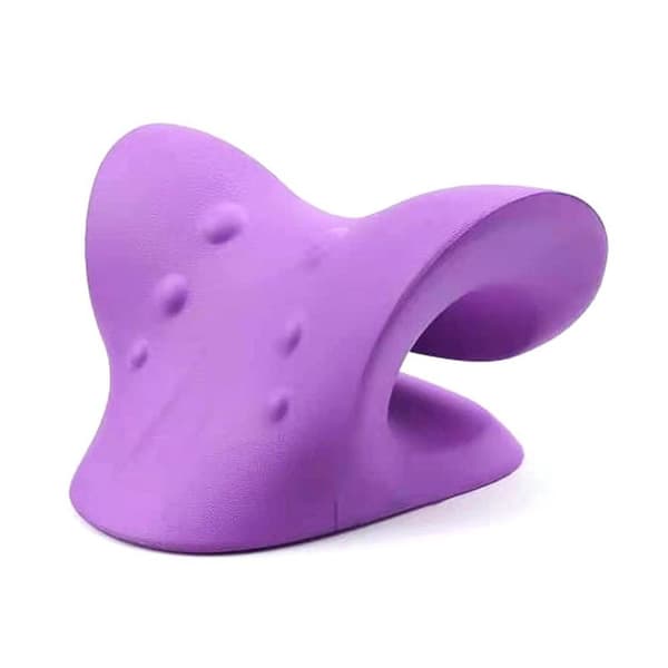 Neck Skulder Bår Relaxer Cervical Device Kudde Purple