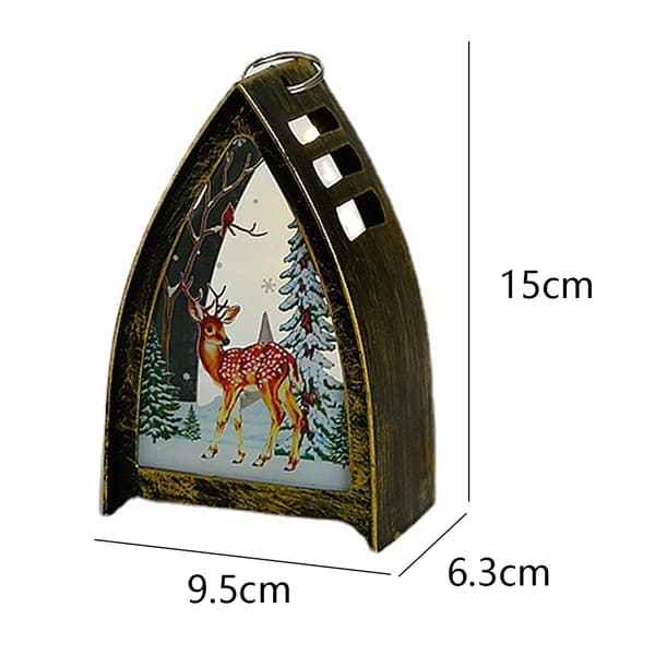 Julnattsljus Julfest bordsdekoration Bronze Fawn