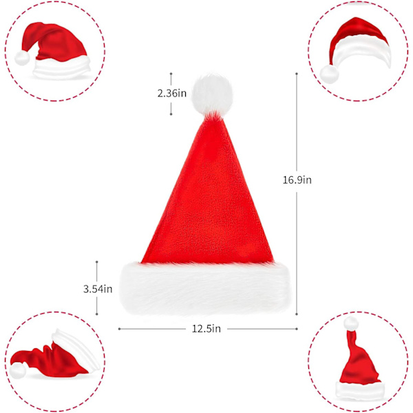 Julhatt, tomtehatt, julhatt för vuxna, unisex