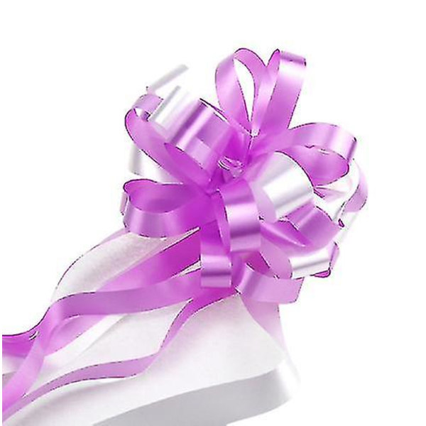 10 julebåndsindpakkede gavepynt Light Purple