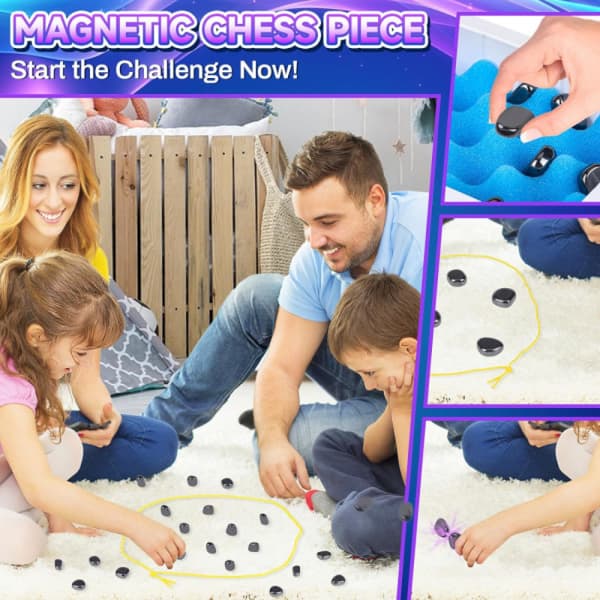 #Magnetisk effekt skak, svampering, pædagogisk legetøj#