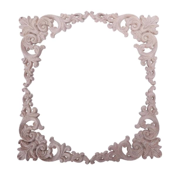 8 st Trä Ekmöbel Carved Corner Onlay Applique Hem Dörr Dekoration Diy, 4 st 12,5x12,5cm & 4 st