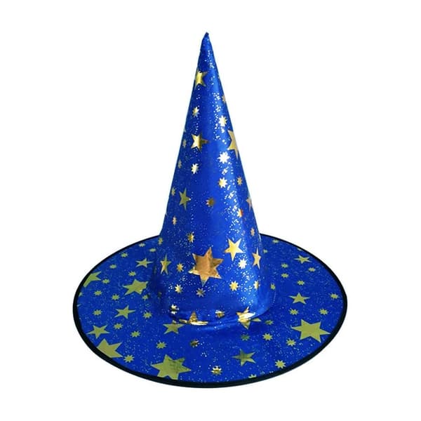Halloween Costume Wizard Cape Häxkappa med hatt med Stay Blue