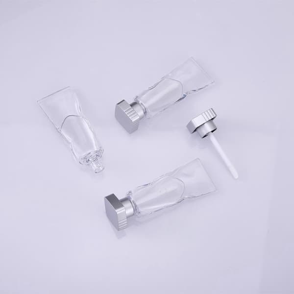 6 stk. leppestift tomme tuber påfyllbare lipgloss-tuber lipgloss-beholdere lipgloss-flasker leppepomade-tuber tomme lipgloss-tuber leppepomade-flaske plast,