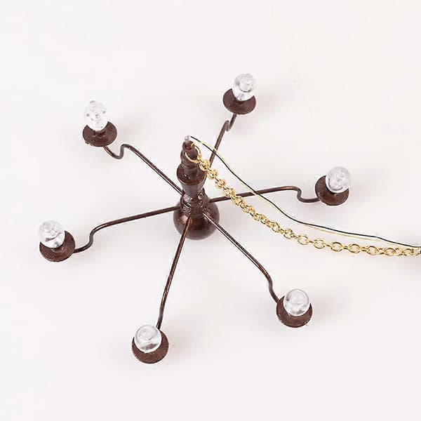 Miniatyr taklampe Liten lysende taklampe Sandbord Bygg DIY Materiale