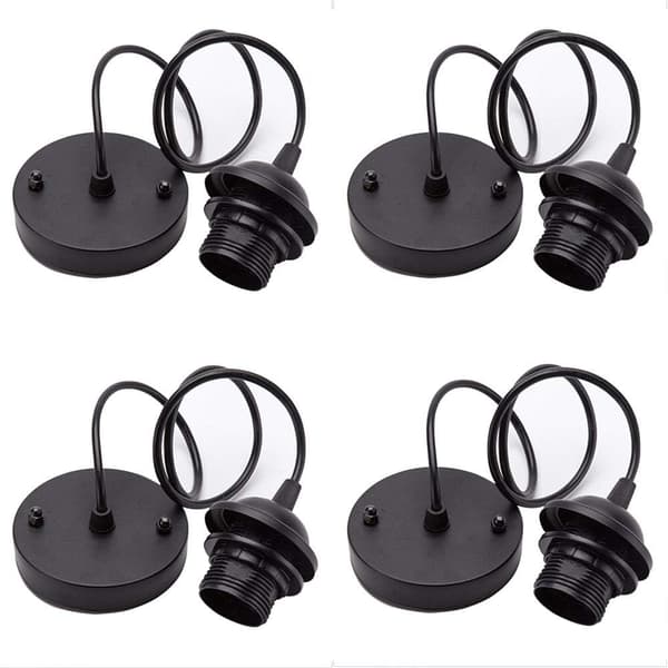 4 stk. Vintage Lysekrone Sæt Vintage Edison Lampeholder med C