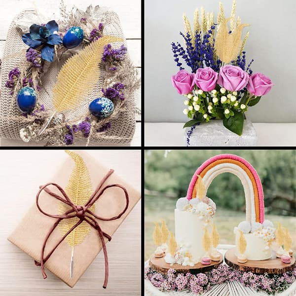 6 deler juletre Clip-on glitrende pyntedekorasjon Gold