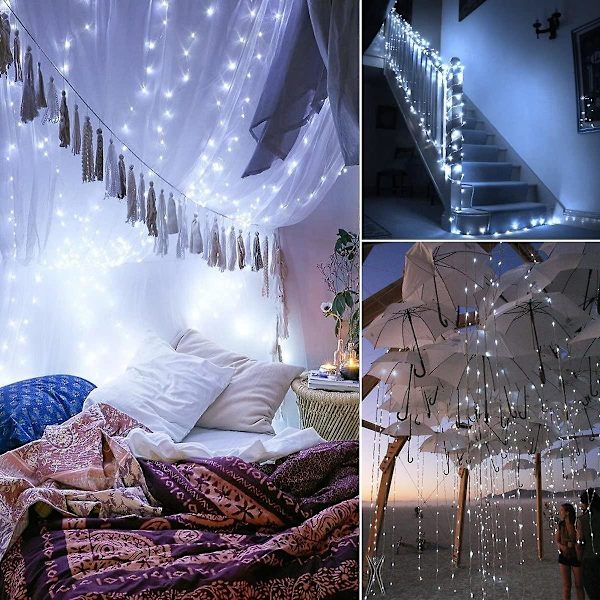 Led Fairy Lights Cool White. 10ft/3m 30 LED String Lights Batteridriven