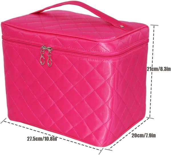 Makeuptaske, stor toilettaske til kvinder, organiseringspose, porta