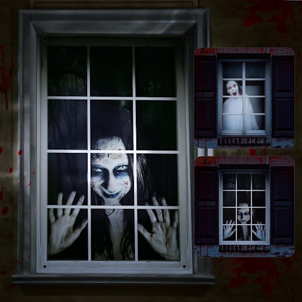 2 kpl halloween-kummitusverho naisille, peite,