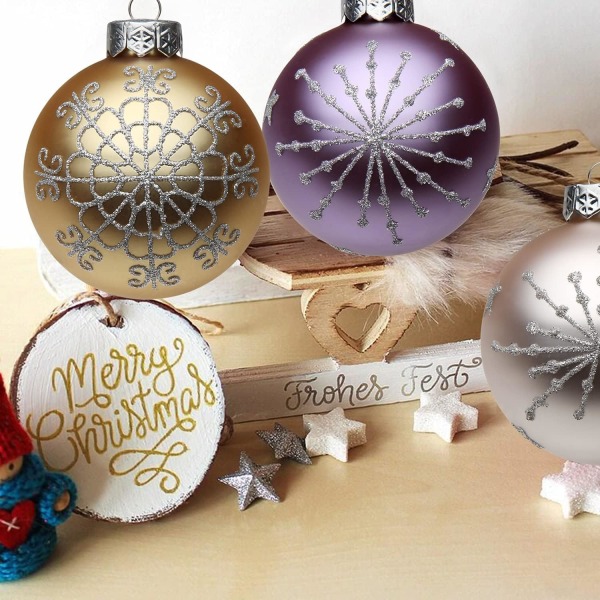 2,95" Juldekorationer Bollar 12 st Juldekorationer Set Wh