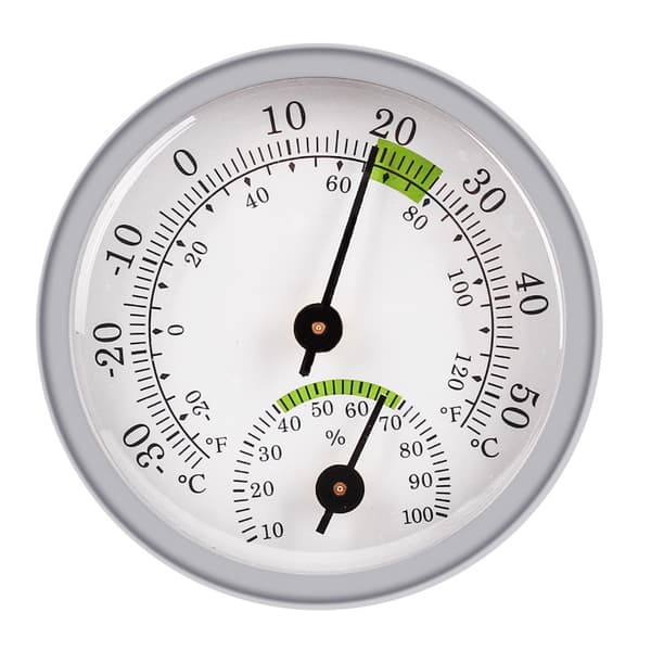 1 x 58 x 12 mm Analog Hygrometer termometer för inomhus/utomhus