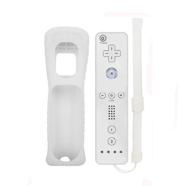 Wii Game Remote Controller Inbyggd Motion Plus Joystick Joypad för Nintendo White