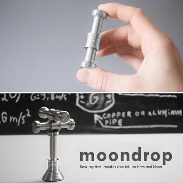 Mini Moon Drop Gravity Defying Earth Mars Fidget Hand Spinner Desk Toy Creative DIY Decompression Stress Relief Slider