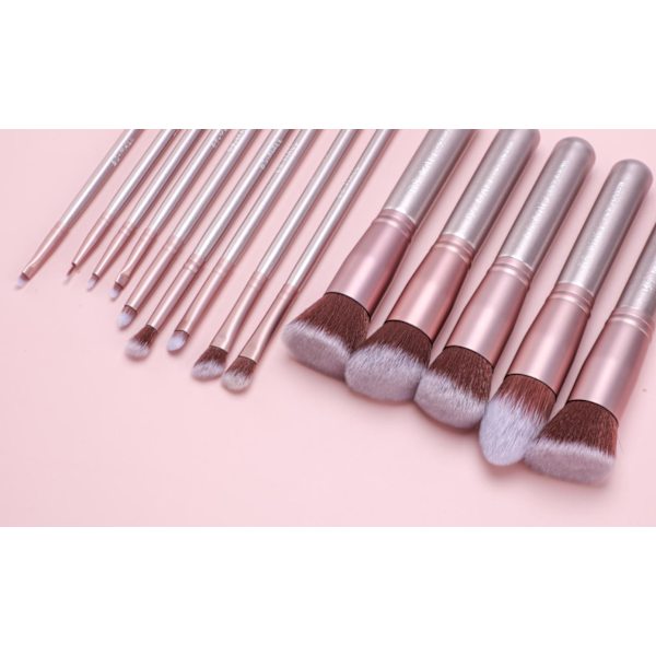 BS02 - BS-MALL 14 stk. eksklusive Make-up / makeupbørster af Bedste