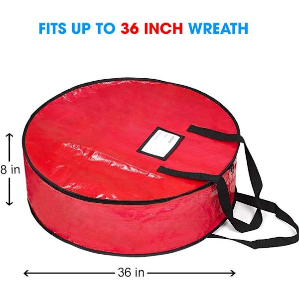 Christmas Wreath Storage Bag 36" - Garland Holiday Container with Tear