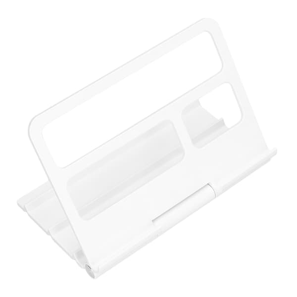 Tabletstativ Bærbart Multi-vinkel Justerbart Desktop Tablet Holder til IOS til Huawei Tablet Hvid