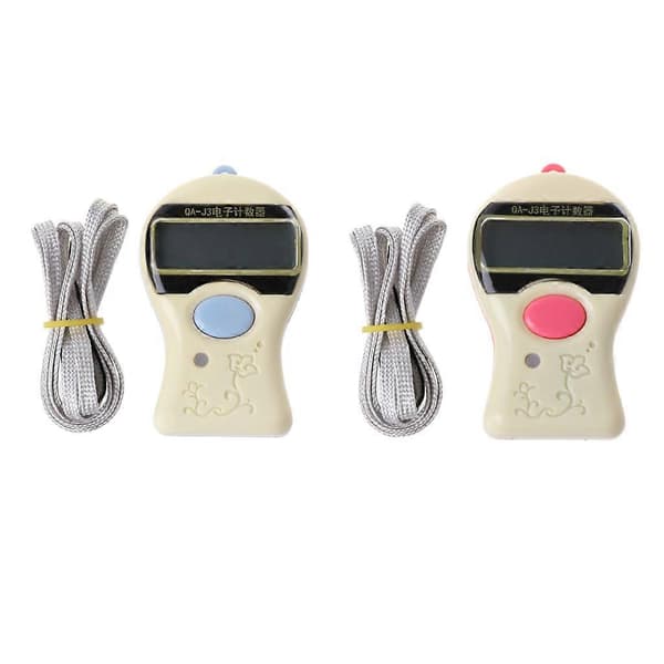 Finger Tally Counter Digital Elektronisk Tasbeeh Counter Sifferdisplay 0-99999