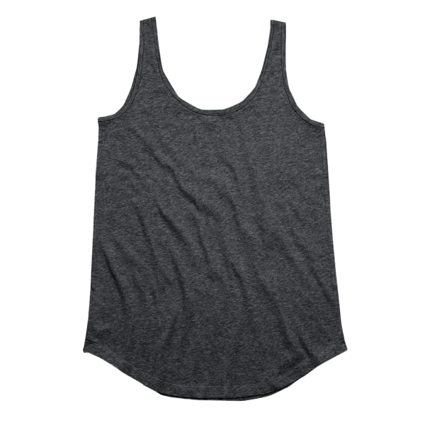 Mantis Dam/Dam Loose Fit ärmlös väst Topp  Charcoal G Charcoal Grey Melange S
