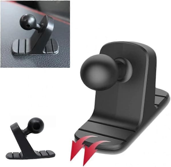2-pack 17 mm kulhuvud telefonhållare för instrumentbrädan - Fast halkfri bas för bilens luftventil - Biltillbehör