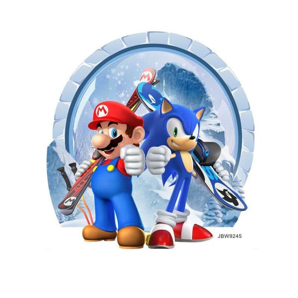 #Mario 3D -seinätarra, tapetti, PVC, sisustus, 31*32cm#