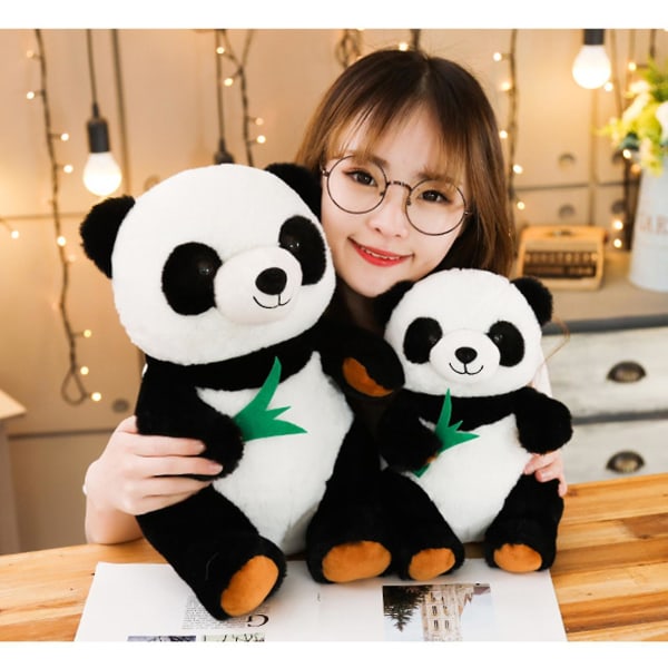Mjuk tygleksak Söt tecknad kudde Gosedjur Plysch Panda Present Docka 25cm//45cm 35cm
