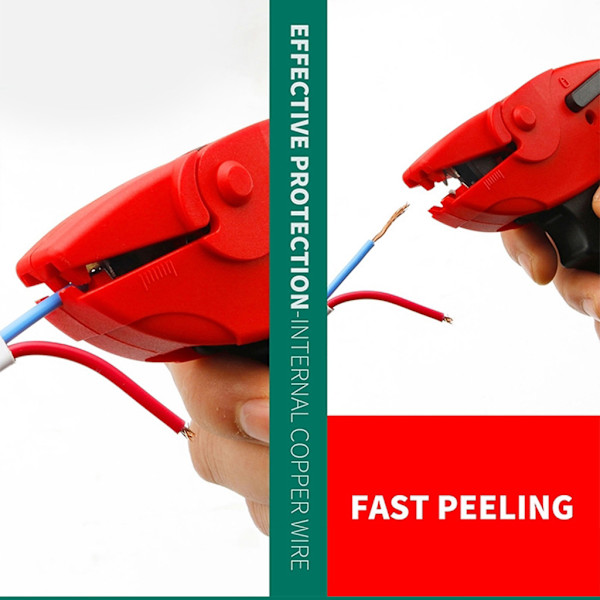 2 i 1 skär- och skalningsklämma Appliceras i elektriska reparationsarbetare