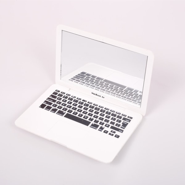 1 stk. Laptop-formet makeupspejl, mini lommespejl, bærbar C