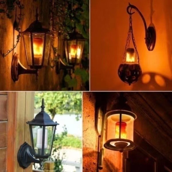 3 modeller LED Flicker Flame Lamp Bulb Fire Effect Juldekor