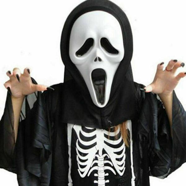 skrik mask skräck halloween skräck ond klänning