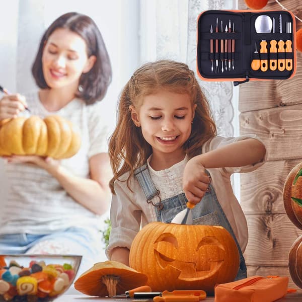 11-delt sett Gresskarutskjæringsverktøy Halloween, Profesjonell