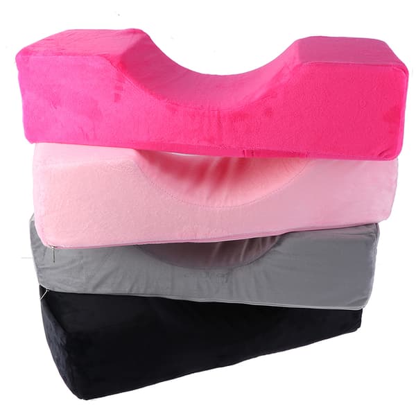 Professionell ympad ögonfransförlängning kudde kudde hals Supp Rose red one size
