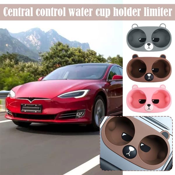 För Tesla Model 3/Y 2021-2022 Silica Gel Drink Cup Flaskhållare A 1pcs