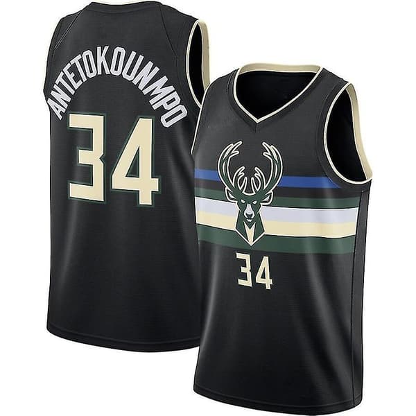 Milwaukee Bucks Giannis Antetokounmpo #34 Baskettrøye M