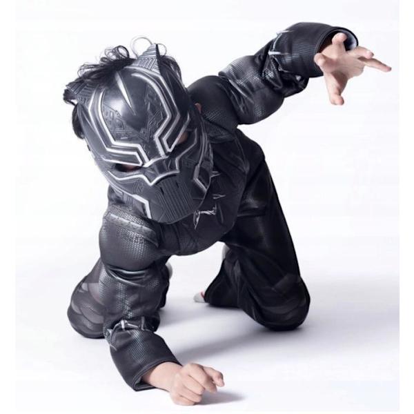 Black Panther Deluxe Lasten Naamiaisasu black 140