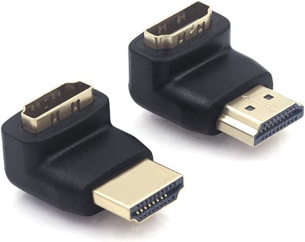 HDMI-adapter 90 grader og 270 grader vinklet HDMI-stik højre A