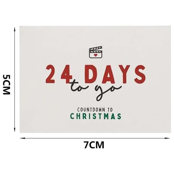 24 st julhälsningskort juladventskalender för 2022 present music
