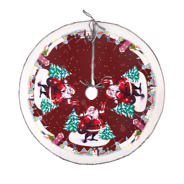 62 cm Julgran Kjol Bas Xmas Golvmatta Ornament Dekor C