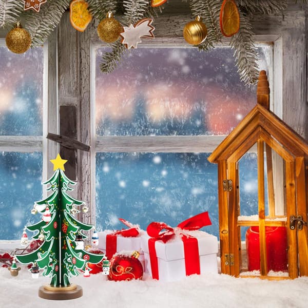 (35,5 cm) Gör-det-själv- set i trä Creative Miniature Christmasm