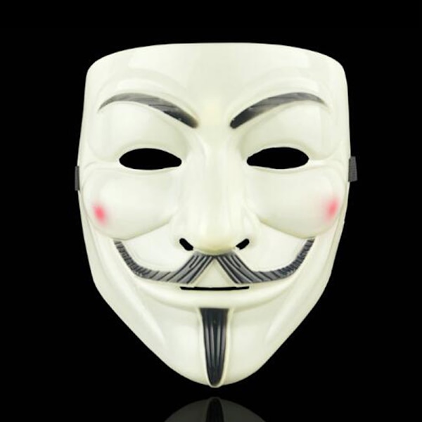 V for Vendetta Halloween-masker for fest Silver